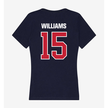 Richmond - NCAA Football : Krystian Williams - Women's V-Neck T-Shirt-1