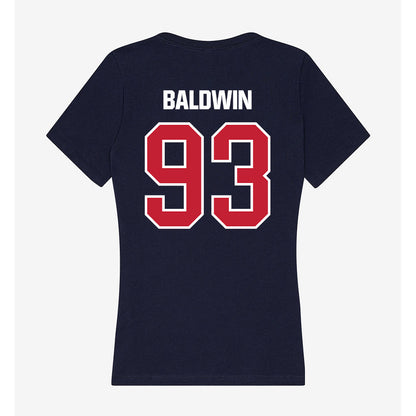 Richmond - NCAA Football : Terae Baldwin - Women's V-Neck T-Shirt-1