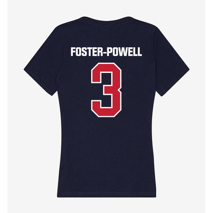 Richmond - NCAA Football : Aziz Foster-Powell - Women's V-Neck T-Shirt-1