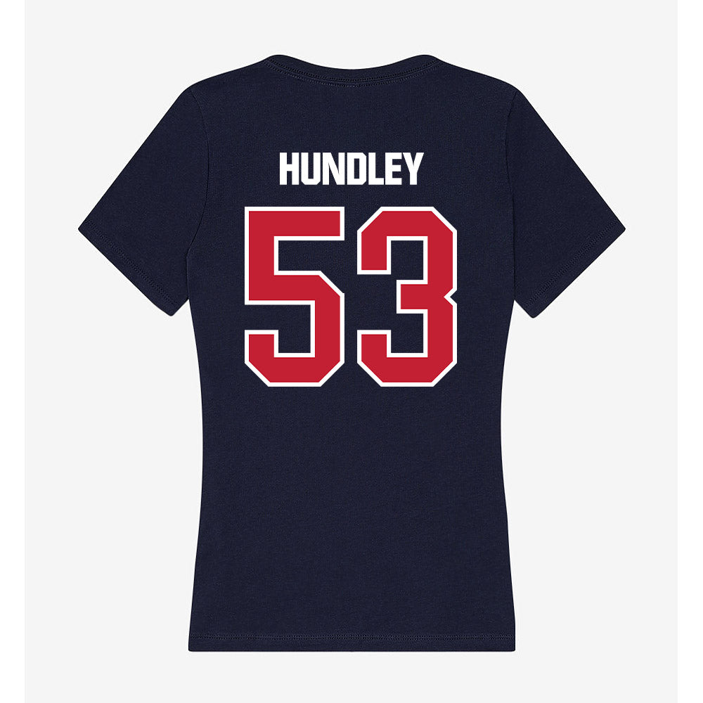Richmond - NCAA Football : Kelsey Hundley - Women's V-Neck T-Shirt-1