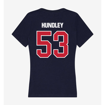 Richmond - NCAA Football : Kelsey Hundley - Women's V-Neck T-Shirt-1
