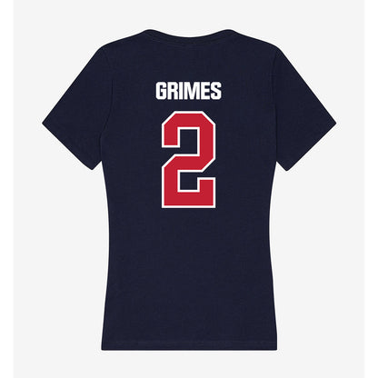 Richmond - NCAA Women's Lacrosse : Ella Grimes - Women's V-Neck T-Shirt-1