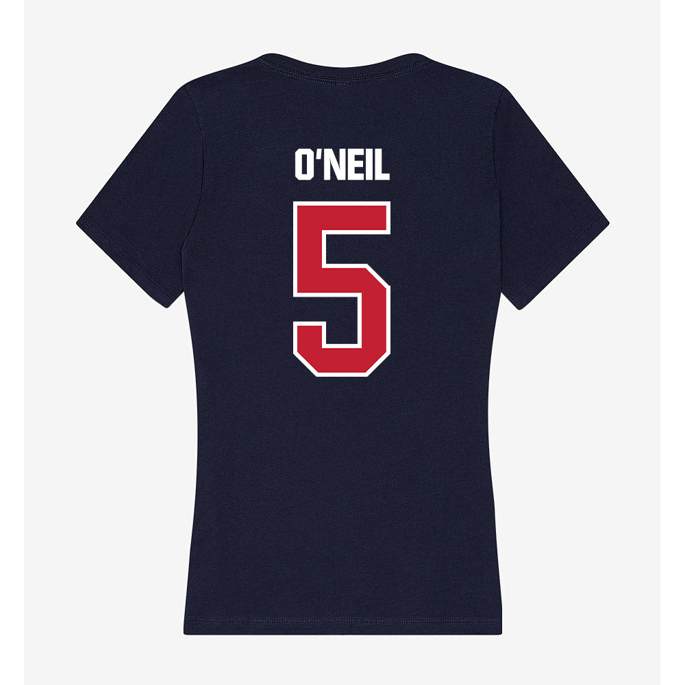Richmond - NCAA Men's Lacrosse : Aidan O'Neil - Women's V-Neck T-Shirt-1