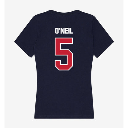 Richmond - NCAA Men's Lacrosse : Aidan O'Neil - Women's V-Neck T-Shirt-1