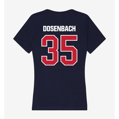 Richmond - NCAA Baseball : Trevor Dosenbach - Women's V-Neck T-Shirt-1