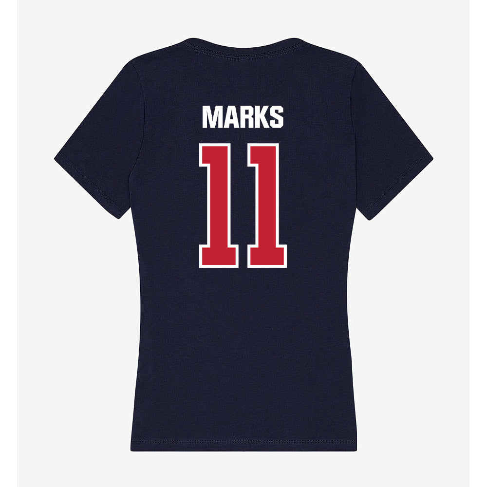 Richmond - NCAA Women's Lacrosse : Riley Marks - Women's V-Neck T-Shirt-1