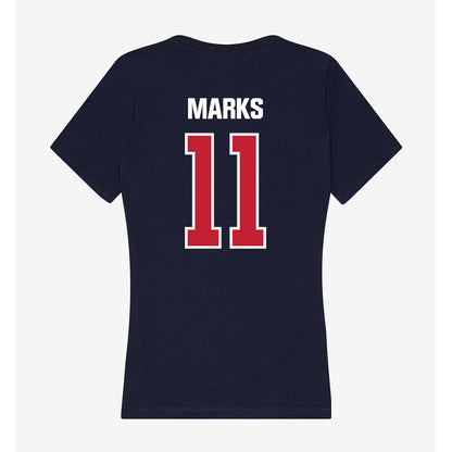 Richmond - NCAA Women's Lacrosse : Riley Marks - Women's V-Neck T-Shirt-1
