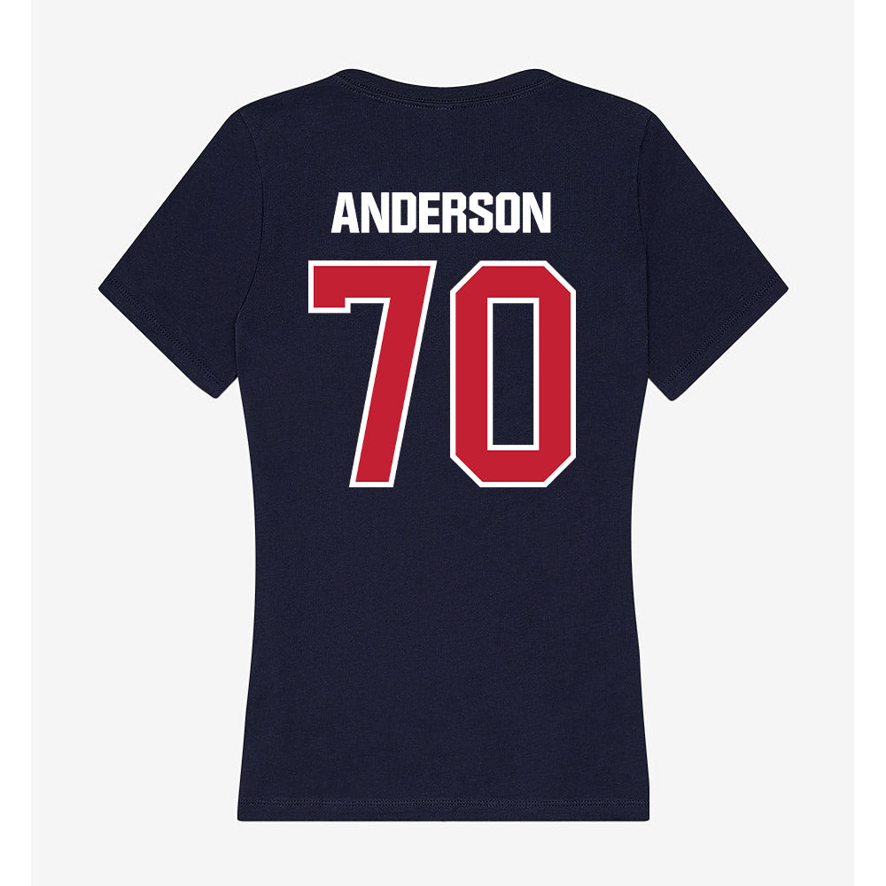 Richmond - NCAA Football : Ronald Anderson - Women's V-Neck T-Shirt-1