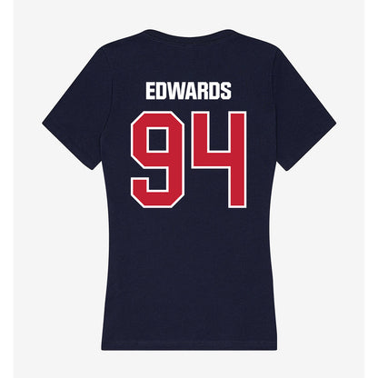 Richmond - NCAA Football : Robert Edwards - Women's V-Neck T-Shirt-1