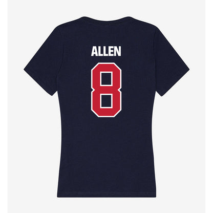 Richmond - NCAA Football : Bryce Allen - Women's V-Neck T-Shirt-1