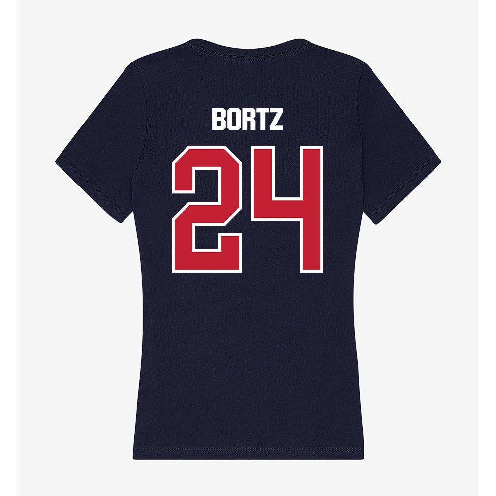 Richmond - NCAA Women's Soccer : Sydney Bortz - Women's V-Neck T-Shirt-1