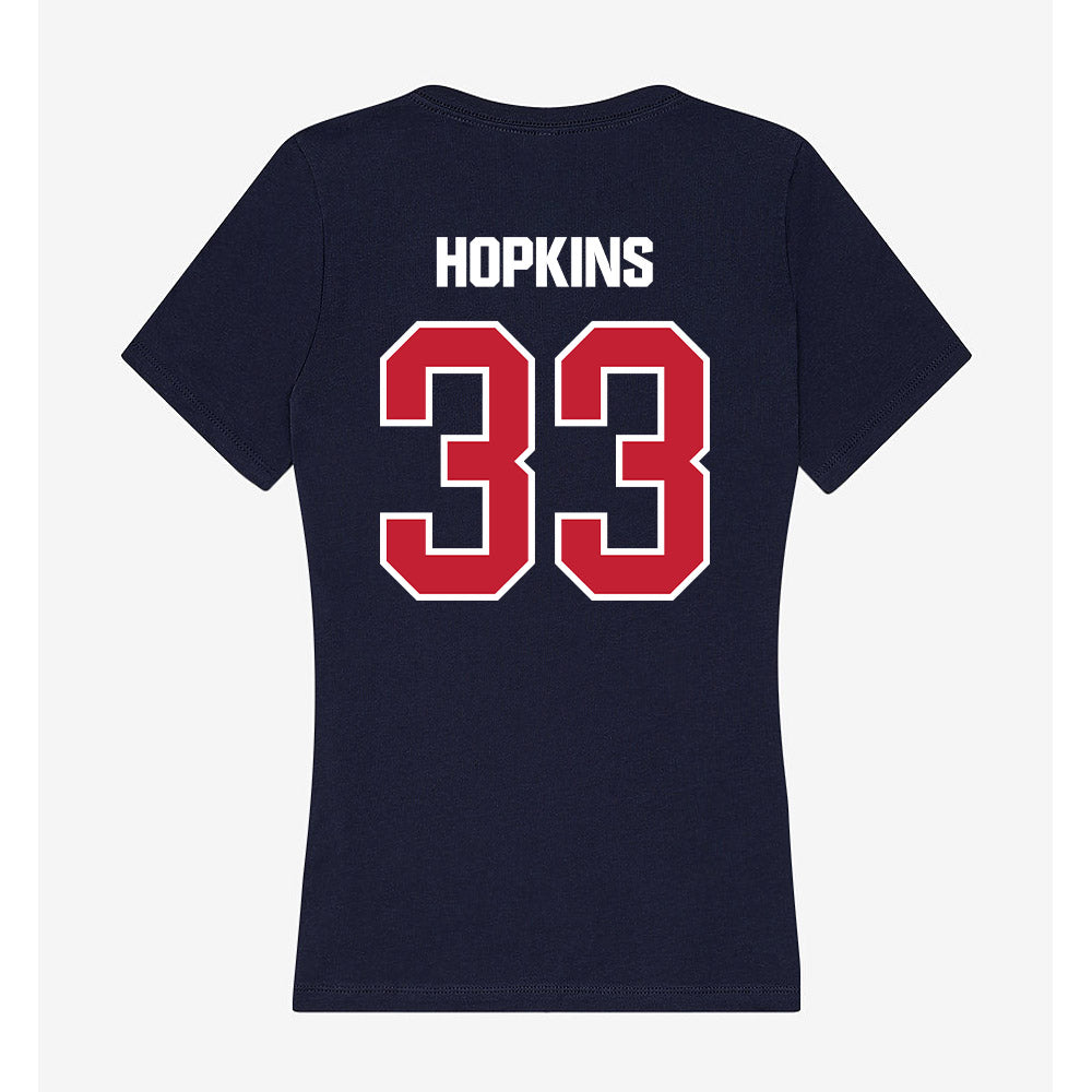 Richmond - NCAA Women's Lacrosse : Keating Hopkins - Women's V-Neck T-Shirt-1