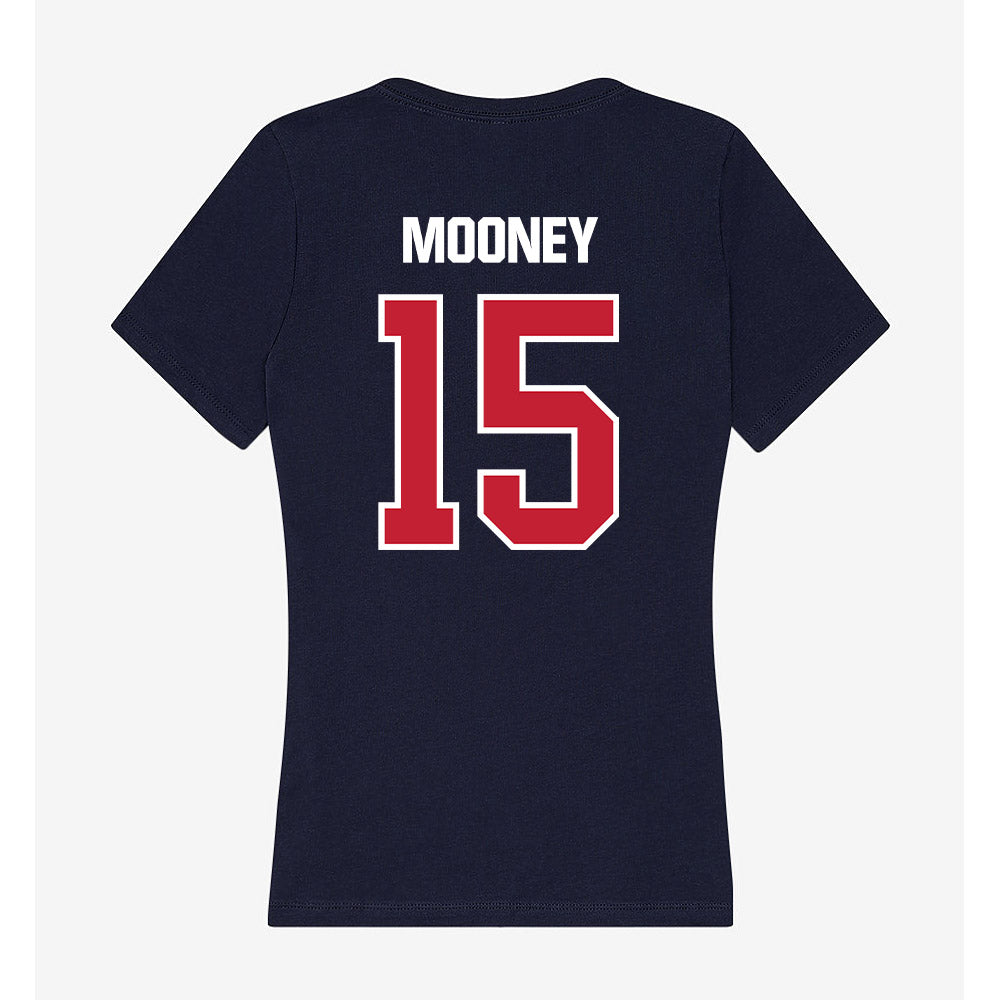 Richmond - NCAA Men's Basketball : Kirby Mooney - Women's V-Neck T-Shirt-1