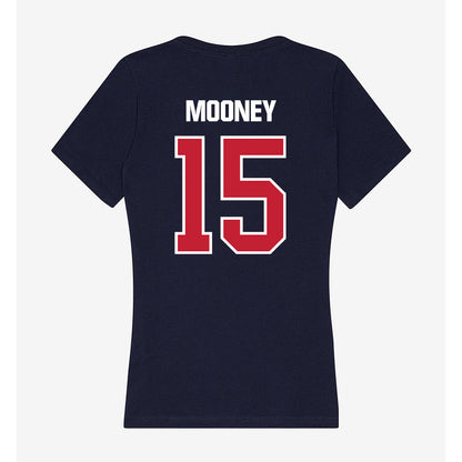 Richmond - NCAA Men's Basketball : Kirby Mooney - Women's V-Neck T-Shirt-1