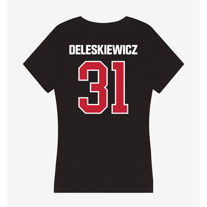 Northern Illinois - NCAA Baseball : Tyler Deleskiewicz - Women's V-Neck T-Shirt-1
