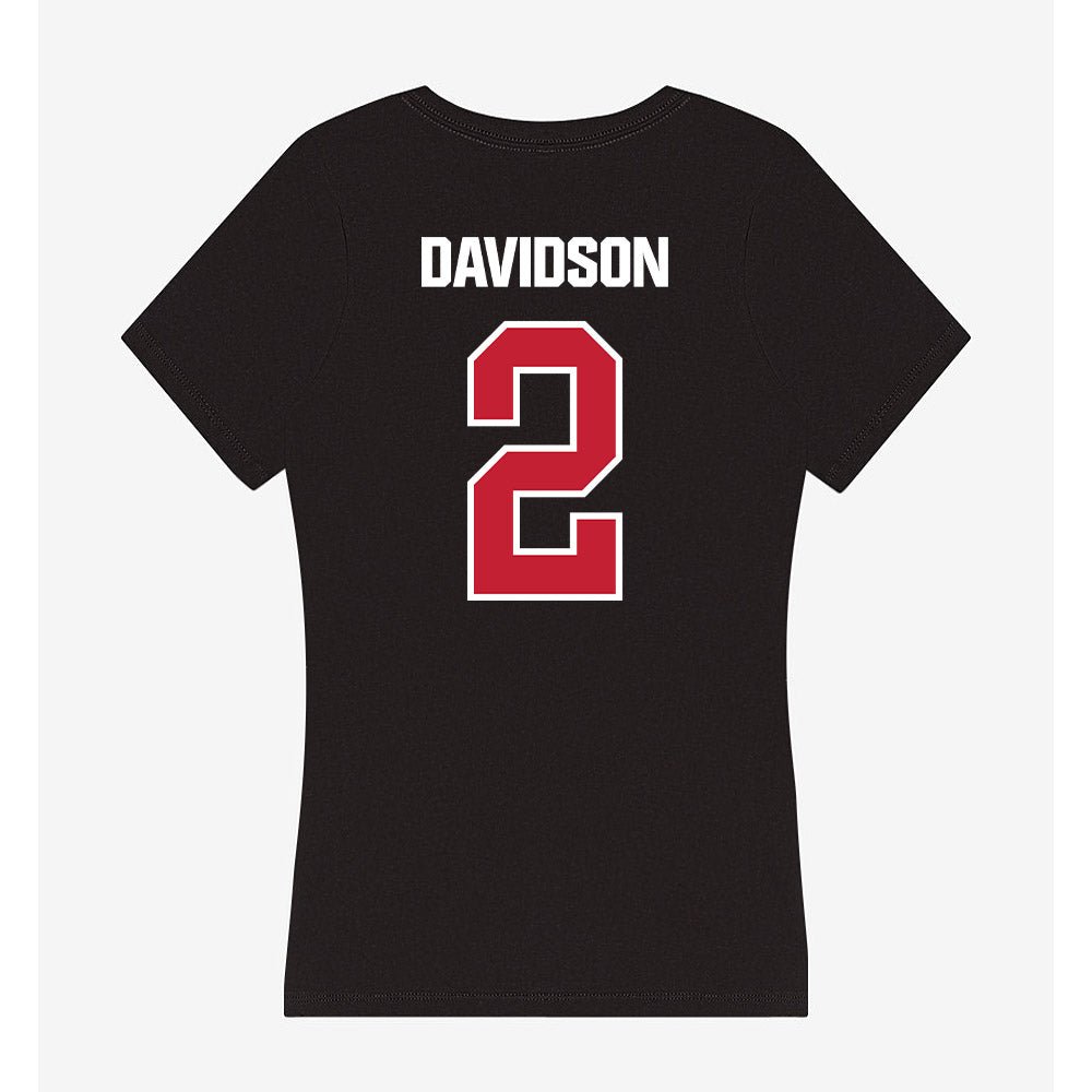 Northern Illinois - NCAA Football : Brady Davidson - Women's V-Neck T-Shirt-1