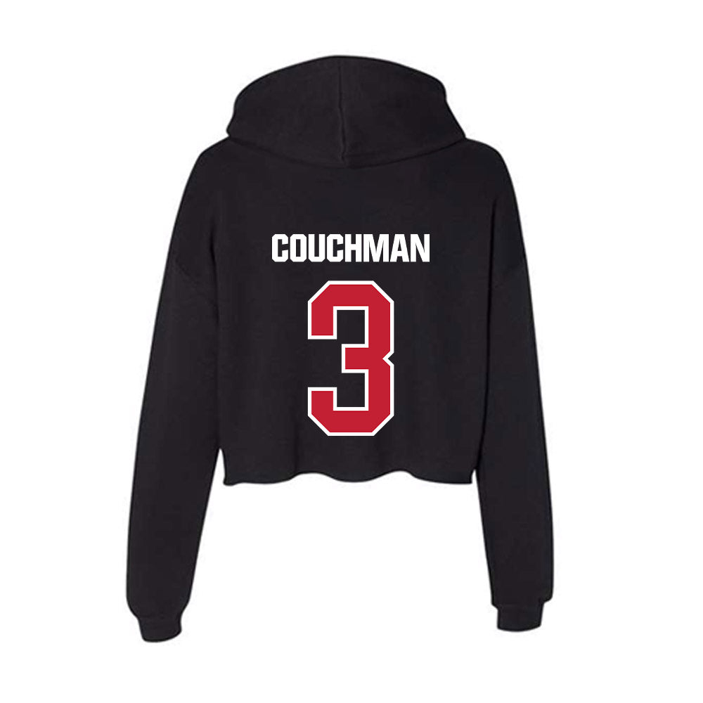 Northern Illinois - NCAA Baseball : Will Couchman - Women's Crop Fleece Hoodie-1