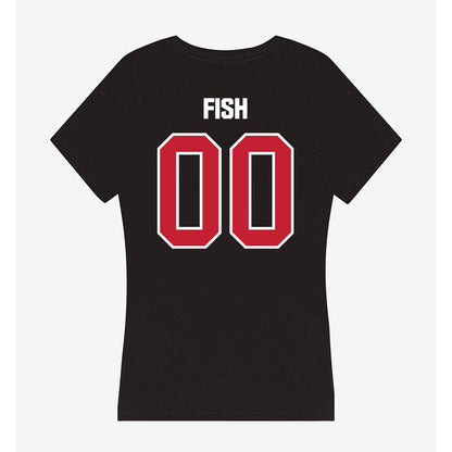 Northern Illinois - NCAA Softball : Kylie Fish - Women's V-Neck T-Shirt-1