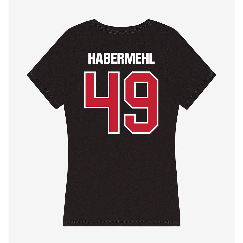Northern Illinois - NCAA Football : Devin Habermehl - Women's V-Neck T-Shirt-1