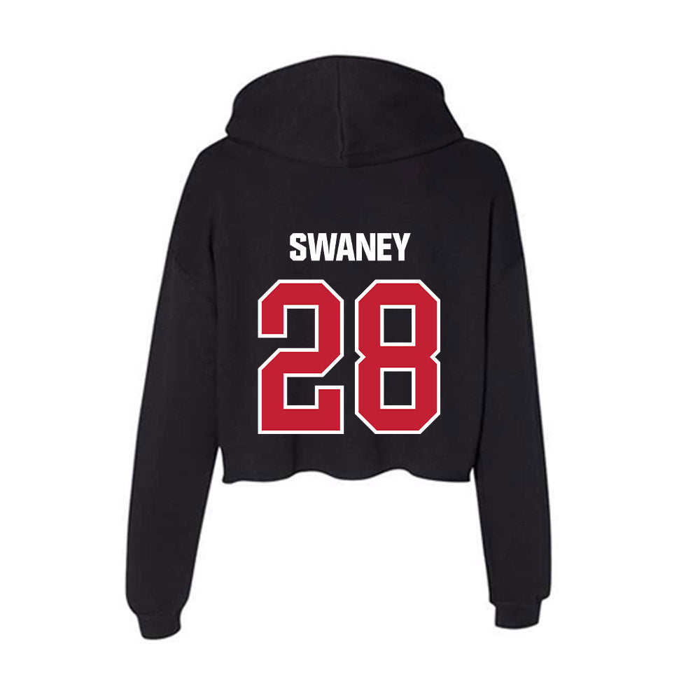Northern Illinois - NCAA Baseball : Jack Swaney - Women's Crop Fleece Hoodie-1