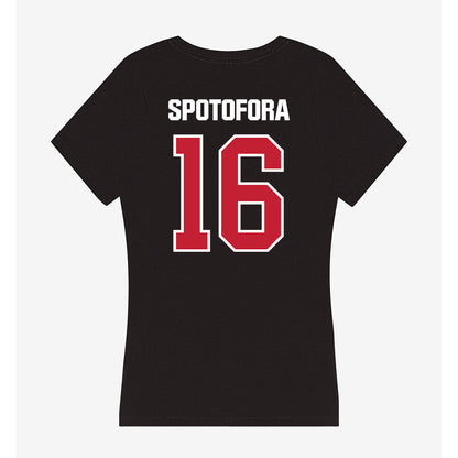 Northern Illinois - NCAA Baseball : Vincent Spotofora - Women's V-Neck T-Shirt-1