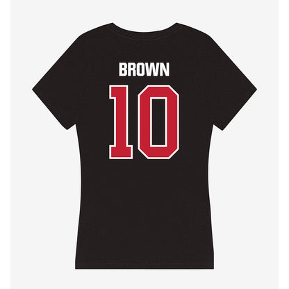 Northern Illinois - NCAA Football : Bryshawn Brown - Women's V-Neck T-Shirt-1