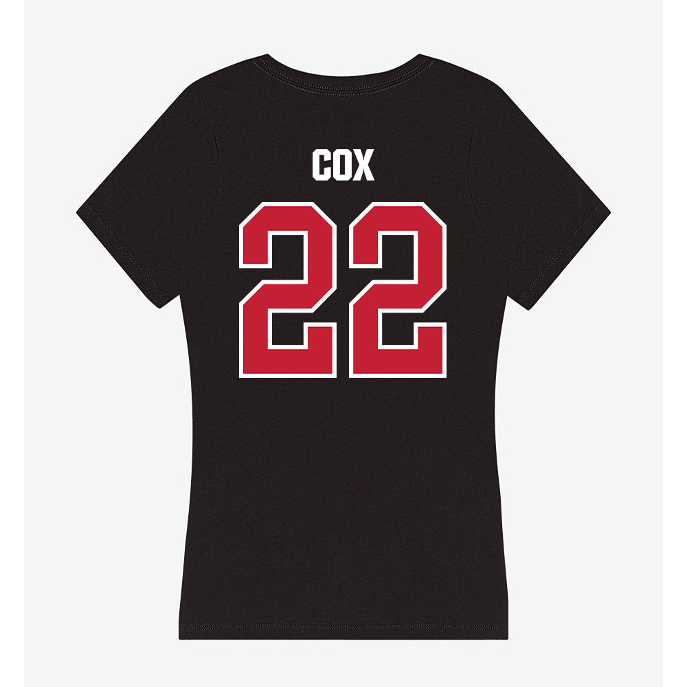 Northern Illinois - NCAA Baseball : Carter Cox - Women's V-Neck T-Shirt-1