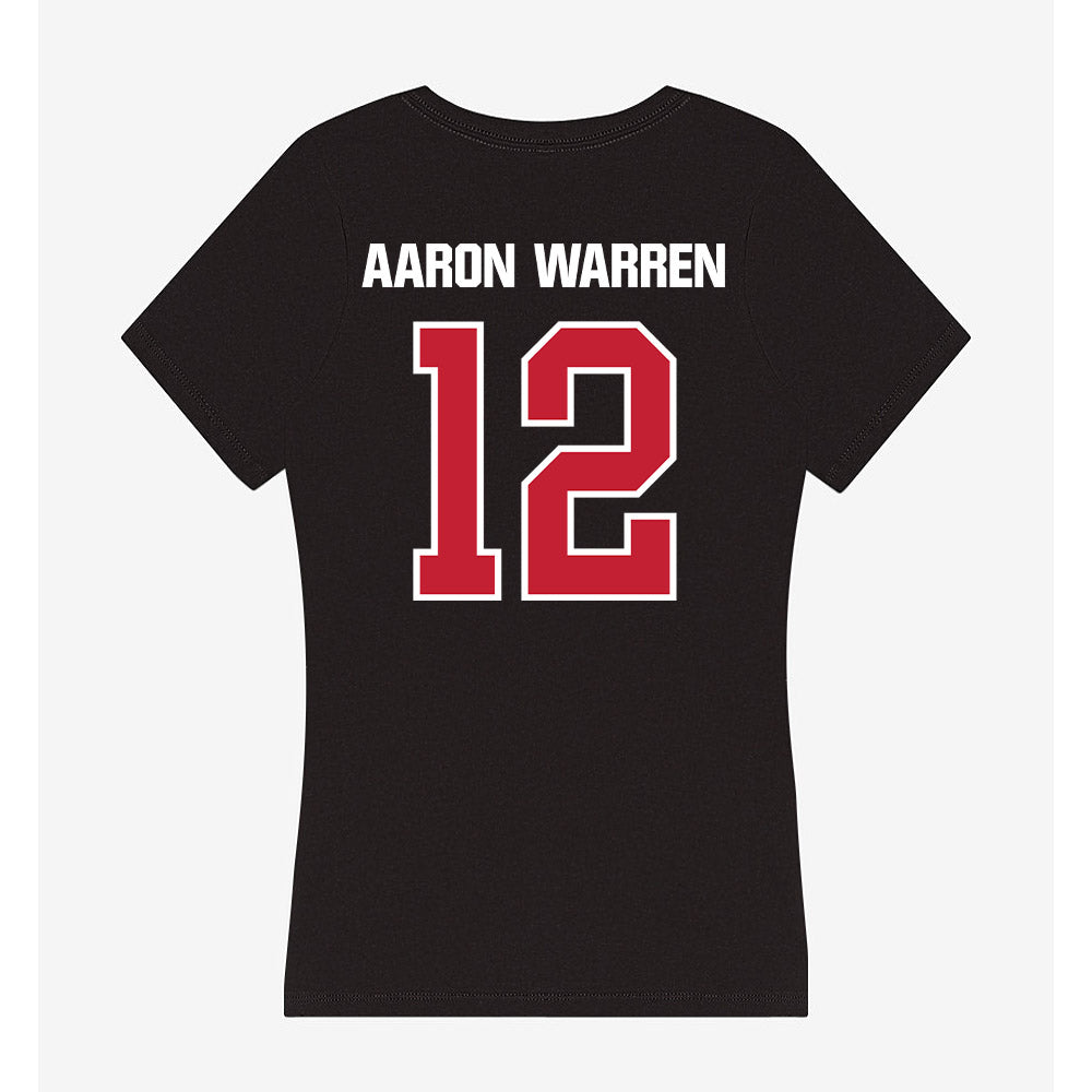 Northern Illinois - NCAA Football : Aaron Aaron Warren - Women's V-Neck T-Shirt-1