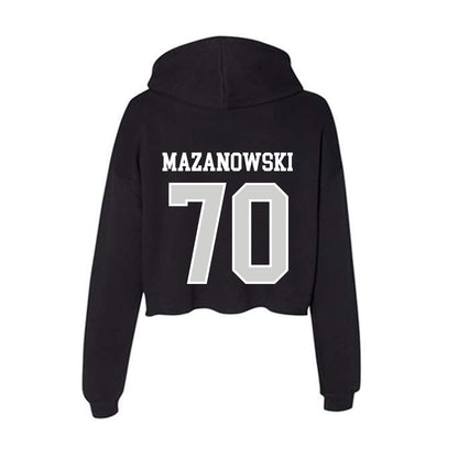 Indiana State - NCAA Football : Bradyn Mazanowski - Women's Crop Fleece Hoodie-1