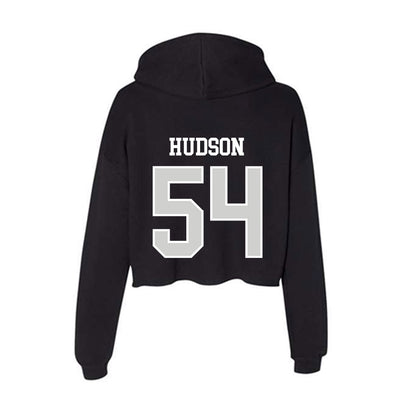 Indiana State - NCAA Football : Zeshaun Hudson - Women's Crop Fleece Hoodie-1