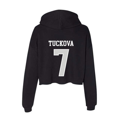 Indiana State - NCAA Women's Soccer : Dasha Tuckova - Women's Crop Fleece Hooded Sweatshirt-1