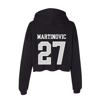 Indiana State - NCAA Football : Niko Martinovic - Women's Crop Fleece Hoodie-1