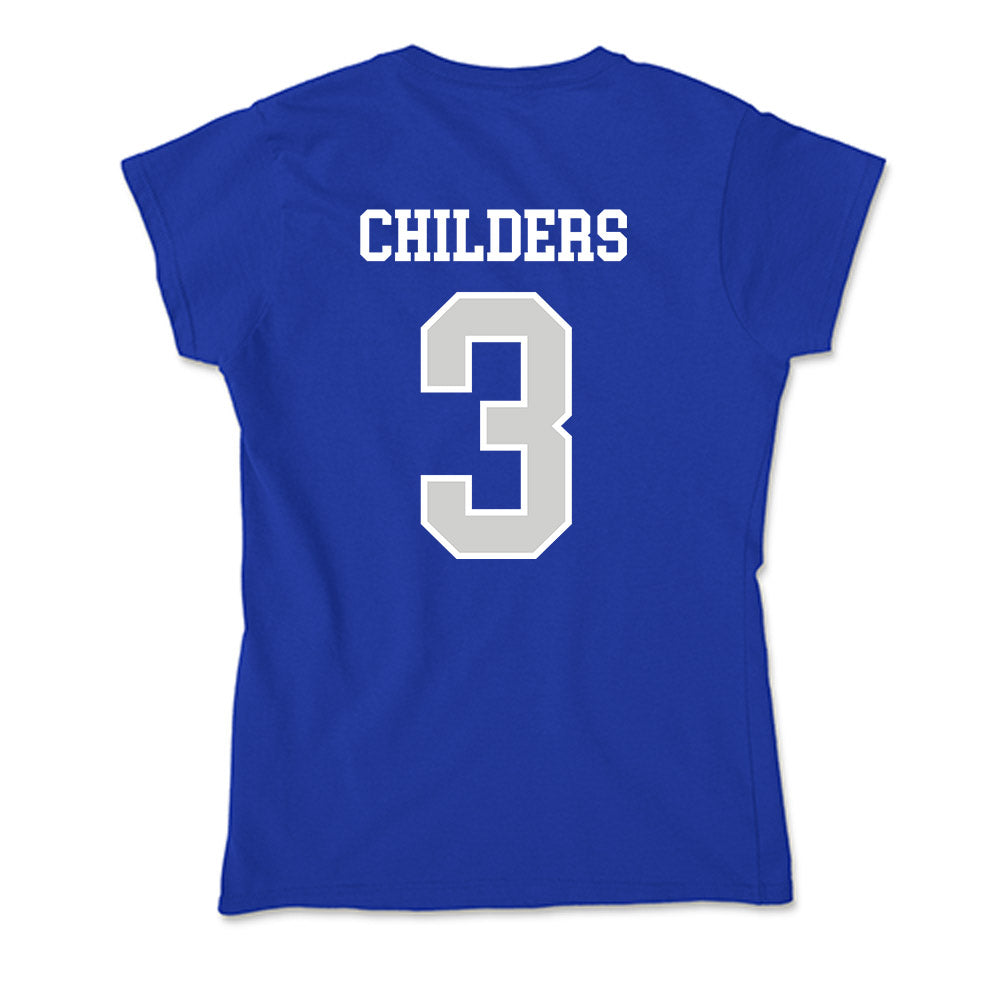 Indiana State - NCAA Football : Jayden Childers - Soft Style Women’s T-Shirt-1
