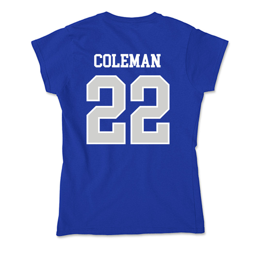 Indiana State - NCAA Football : Zachary Coleman - Soft Style Women’s T-Shirt-1