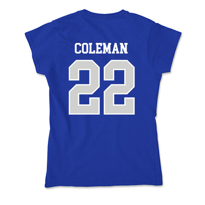 Indiana State - NCAA Football : Zachary Coleman - Soft Style Women’s T-Shirt-1
