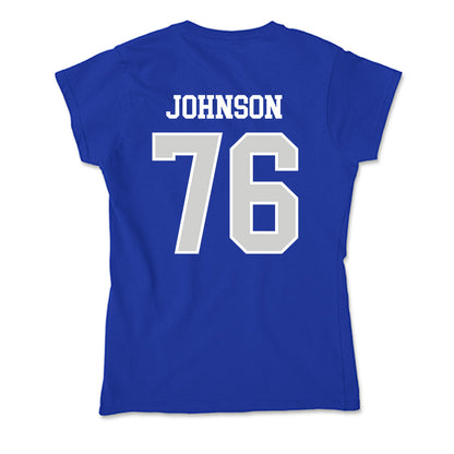 Indiana State - NCAA Football : Devion Johnson - Soft Style Women’s T-Shirt-1