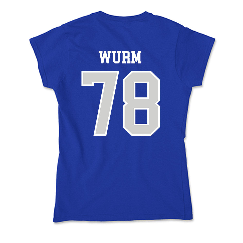Indiana State - NCAA Football : Zac Wurm - Soft Style Women’s T-Shirt-1