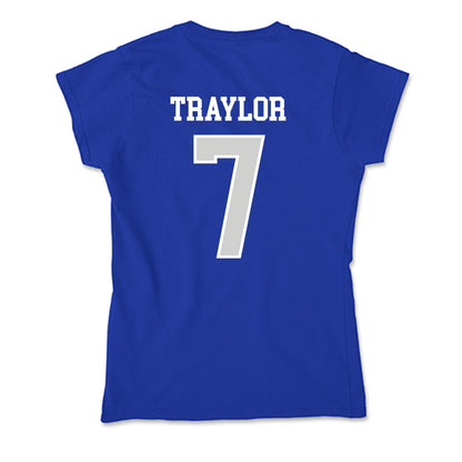 Indiana State - NCAA Football : Britten Traylor - Soft Style Women’s T-Shirt-1