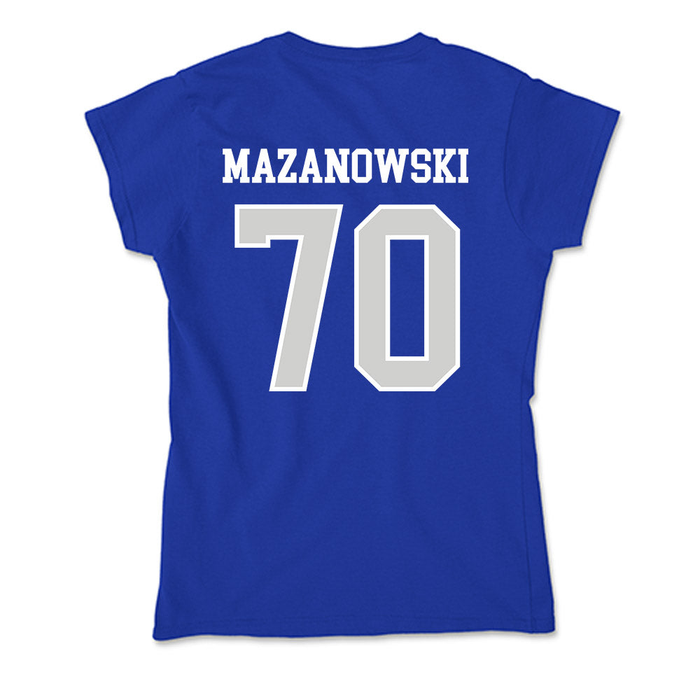 Indiana State - NCAA Football : Bradyn Mazanowski - Soft Style Women’s T-Shirt-1
