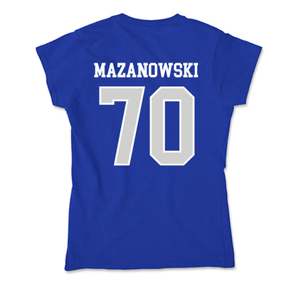 Indiana State - NCAA Football : Bradyn Mazanowski - Soft Style Women’s T-Shirt-1