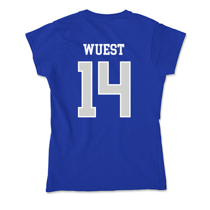 Indiana State - NCAA Football : BJ Wuest - Soft Style Women’s T-Shirt-1