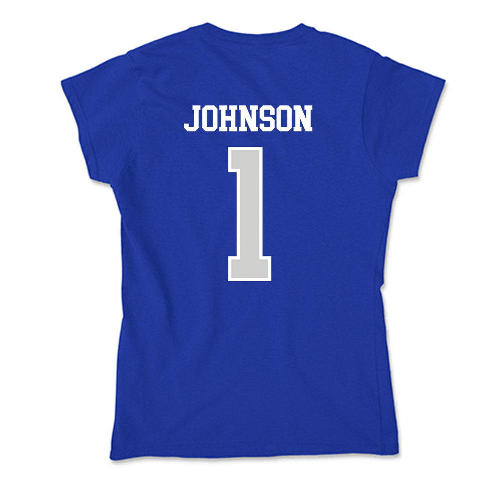 Indiana State - NCAA Football : Devin Johnson - Soft Style Women’s T-Shirt-1