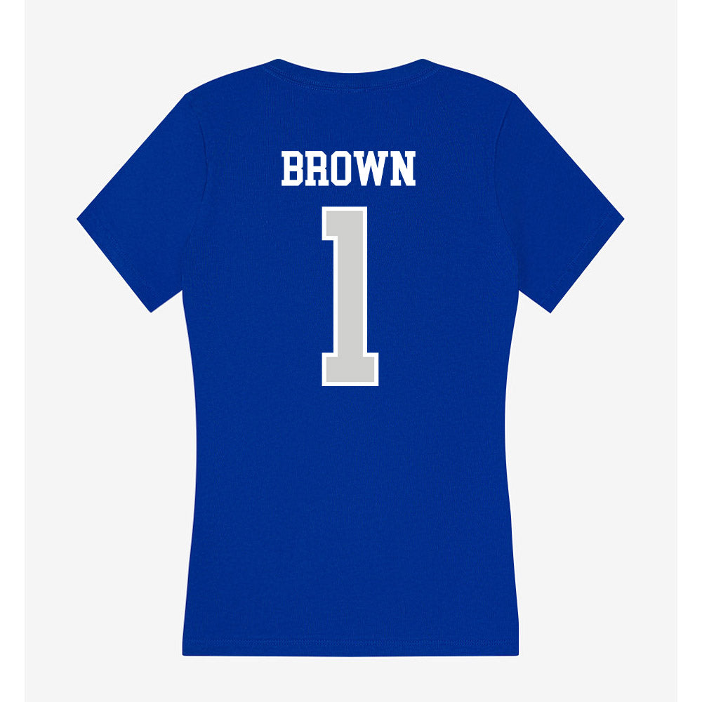 Indiana State - NCAA Baseball : Ty Brown - Women's V-Neck T-Shirt-1