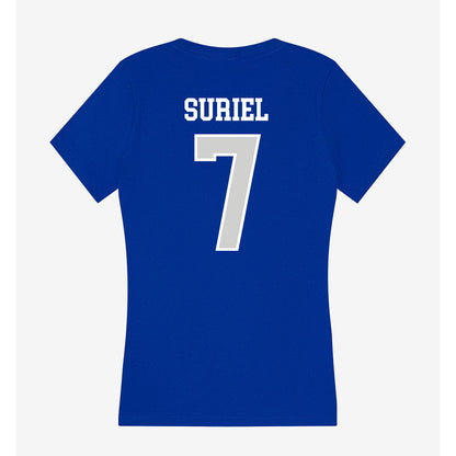 Indiana State - NCAA Baseball : Breyllin Suriel - Women's V-Neck T-Shirt-1
