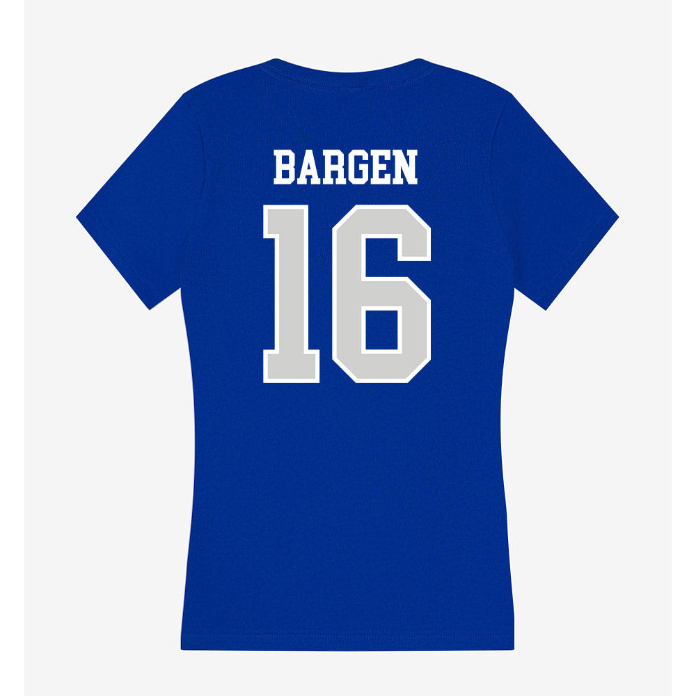 Indiana State - NCAA Football : John Bargen - Women's V-Neck T-Shirt-1