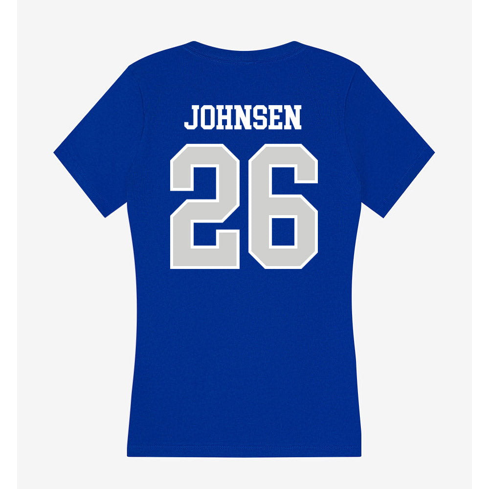 Indiana State - NCAA Baseball : Spencer Johnsen - Women's V-Neck T-Shirt-1