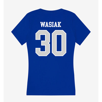 Indiana State - NCAA Women's Soccer : Annah Wasiak - Women's V-Neck T-Shirt-1