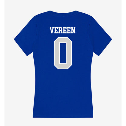 Indiana State - NCAA Football : Lovell Vereen - Women's V-Neck T-Shirt-1