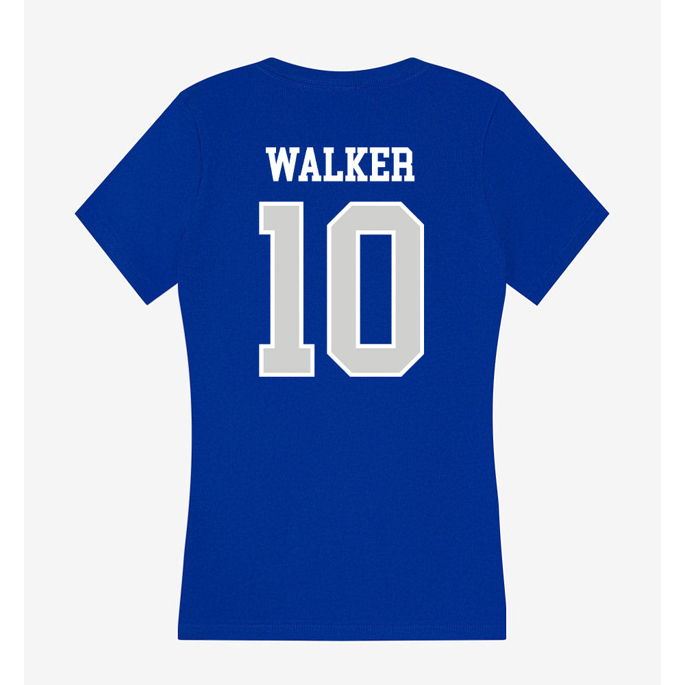 Indiana State - NCAA Football : Arison Walker - Women's V-Neck T-Shirt-1