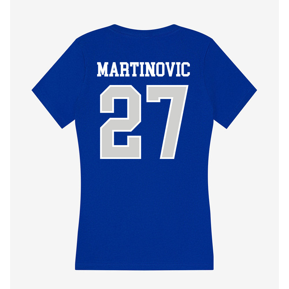 Indiana State - NCAA Football : Niko Martinovic - Women's V-Neck T-Shirt-1